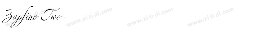 Zapfino Two字体转换